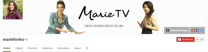MarieTV Youtube channel art